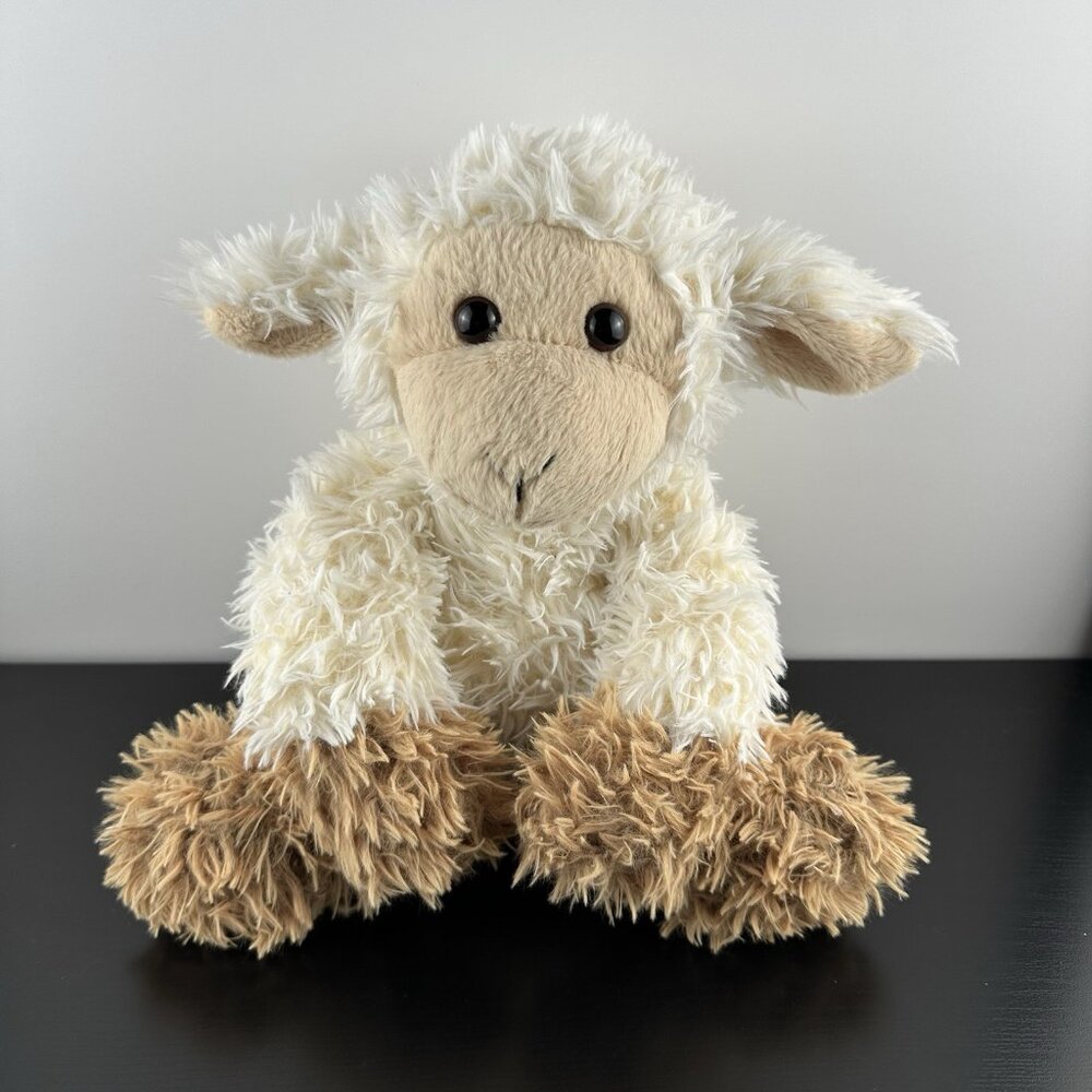 Aurora Raggamuffin Sheep Lamb Plush Stuffed Animal 14” Farm Furry Soft